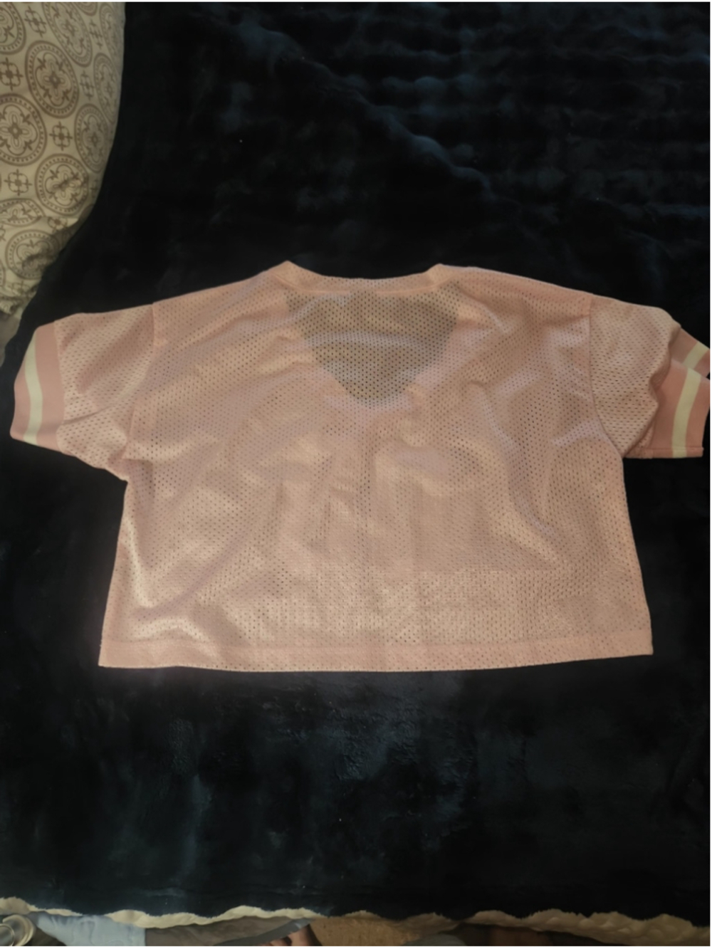 🚨🚨🚨BOGO🚨🚨🚨Windsor Light Pink Mesh Crop Jersey with White '00' Graphic - Picture 6 of 6